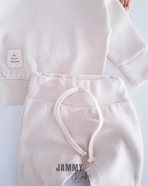 boris waffle textured 2 piece set - Justyol