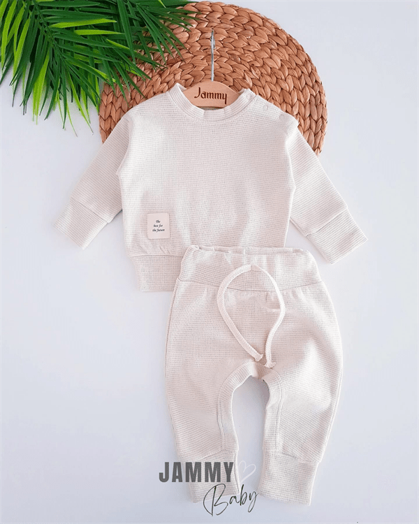 boris waffle textured 2 piece set - Justyol