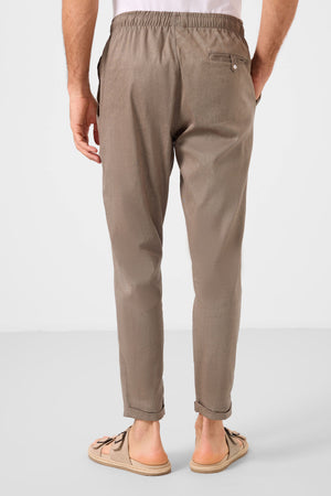 standart fit dokuma hafif esnek chino erkek pantolon - 82178 - Justyol
