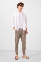 standart fit dokuma hafif esnek chino erkek pantolon - 82178 - Justyol