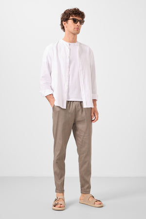 standart fit dokuma hafif esnek chino erkek pantolon - 82178 - Justyol