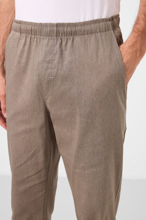 standart fit dokuma hafif esnek chino erkek pantolon - 82178 - Justyol