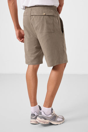 standart fit dokuma hafif esnek chino erkek şort - 81292 - Justyol