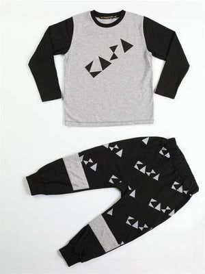 casa black baggy pantolon + t-shirt takim - Justyol