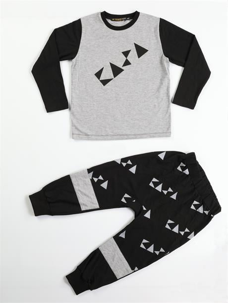 casa black baggy pantolon + t-shirt takim - Justyol