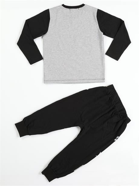 casa black baggy pantolon + t-shirt takim - Justyol