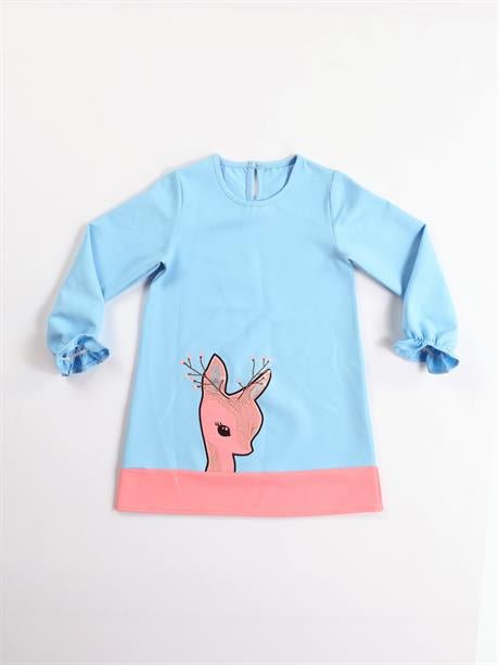 ceylanpembe dokuma poly kiz elbise - Justyol