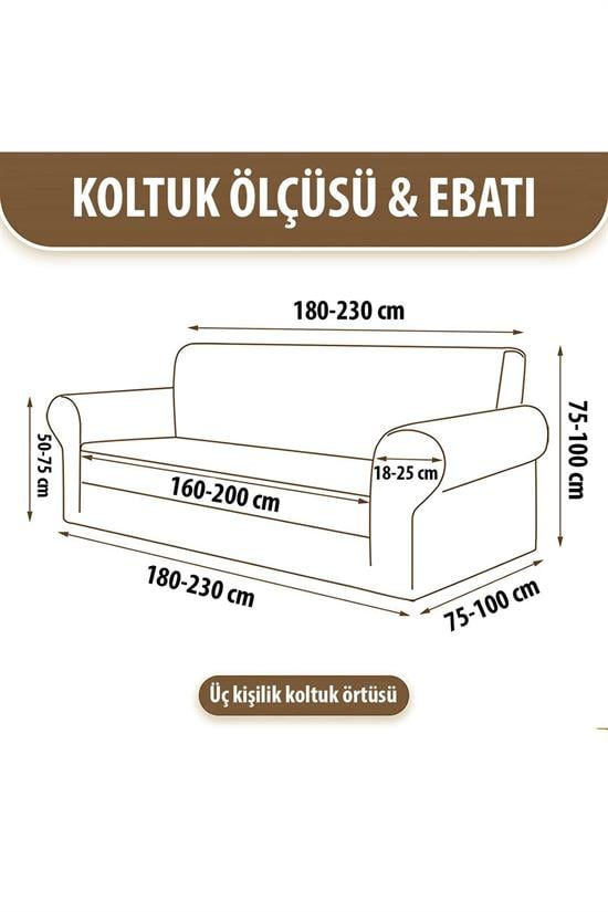 chester 3 kişilik pudra lastikli kanepe örtüsü | lastikli koltuk örtüsü | koltuk kilifi - Justyol