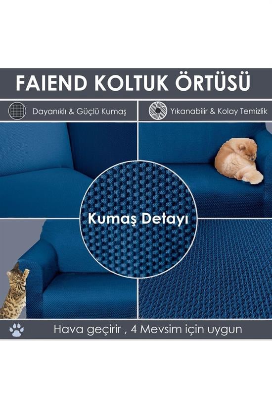 chester 3 kişilik pudra lastikli kanepe örtüsü | lastikli koltuk örtüsü | koltuk kilifi - Justyol