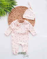 crispy flowers jumpsuit set with gloves - Justyol