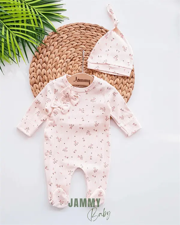 crispy flowers jumpsuit set with gloves - Justyol