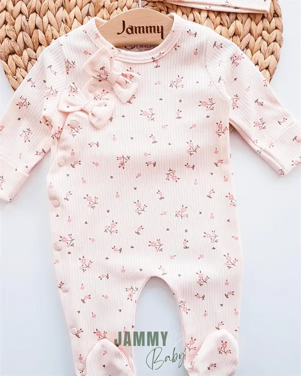 crispy flowers jumpsuit set with gloves - Justyol