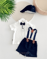 dustin suspender shorts 2 - piece set - Justyol