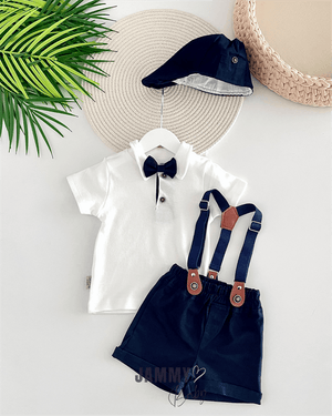 dustin suspender shorts 2 - piece set - Justyol