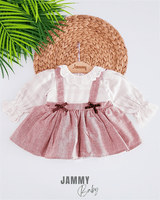 ella linen woven gingham dress - Justyol