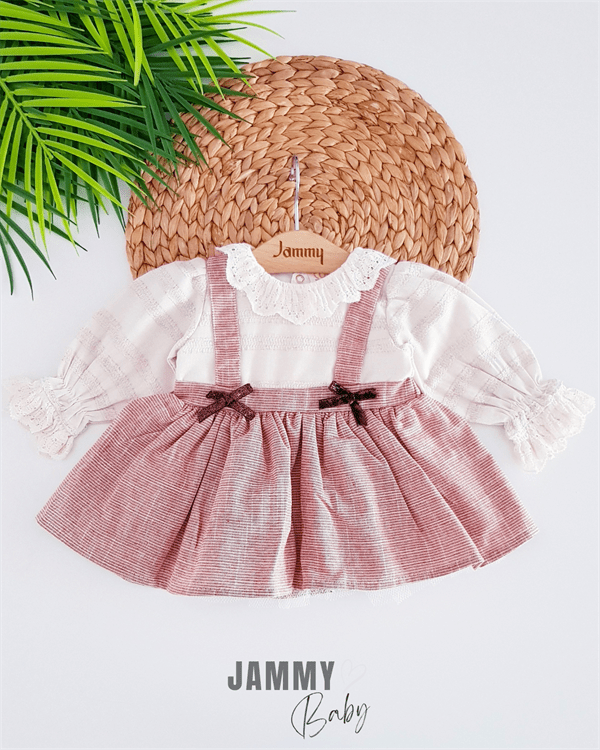 ella linen woven gingham dress - Justyol