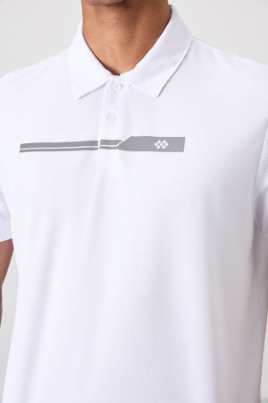 polyester nefes alan dokulu ince esnek standart fit polo yaka erkek performans t-shirt - 88393 - Justyol