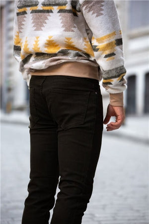 etnik desen oversize sweatshirt - Justyol