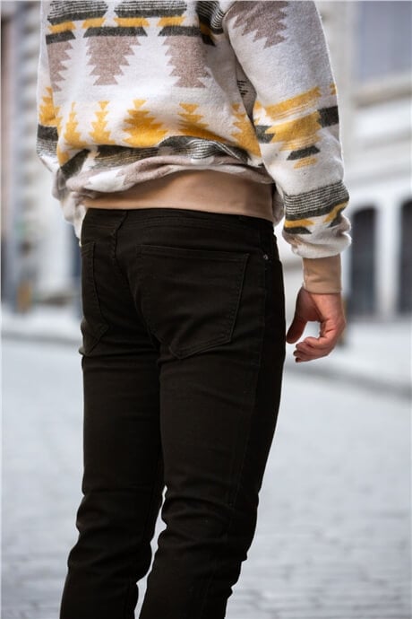 etnik desen oversize sweatshirt - Justyol