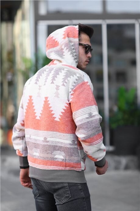 etnik desen oversize sweatshirt - Justyol