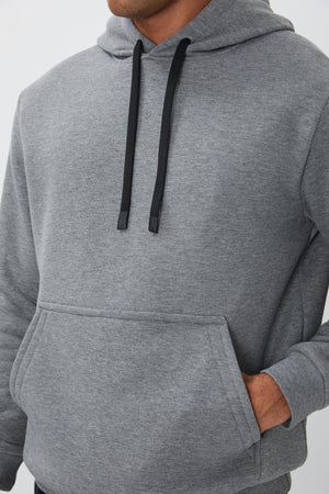 pamuklu kalin içi tüylü yumuşak dokulu comfort fit nakişli erkek sweatshirt - 88419 - Justyol