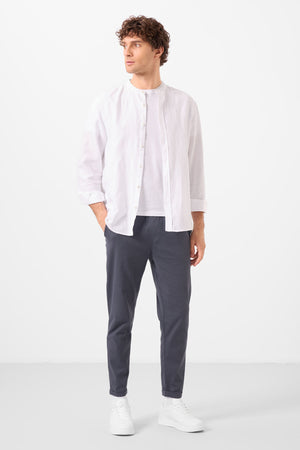 standart fit dokuma hafif esnek chino erkek pantolon - 82178 - Justyol