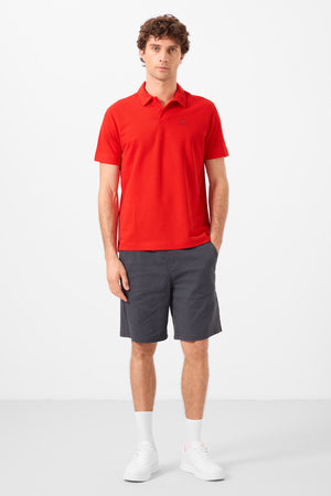 standart fit dokuma hafif esnek chino erkek şort - 81292 - Justyol