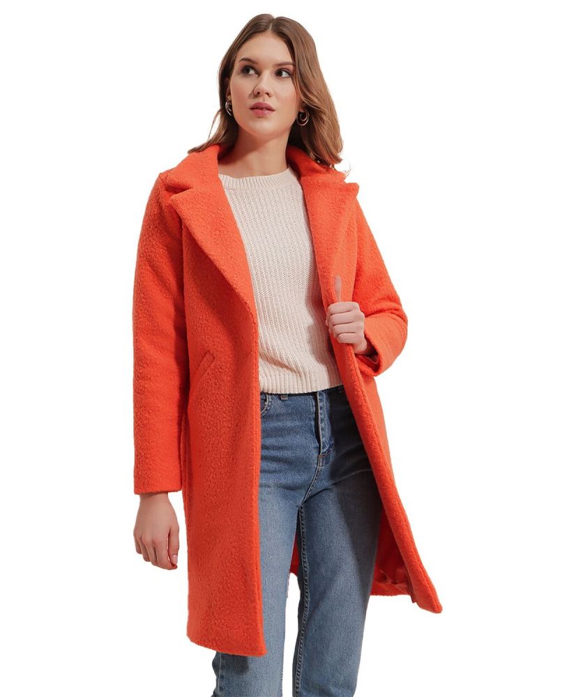 Oversize Kaşe Kaban - Justyol