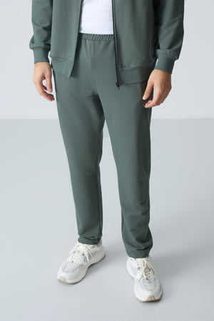 lacivert pamuklu kalin yumuşak dokulu comfort fit basic erkek eşofman takim - 85260 - Justyol