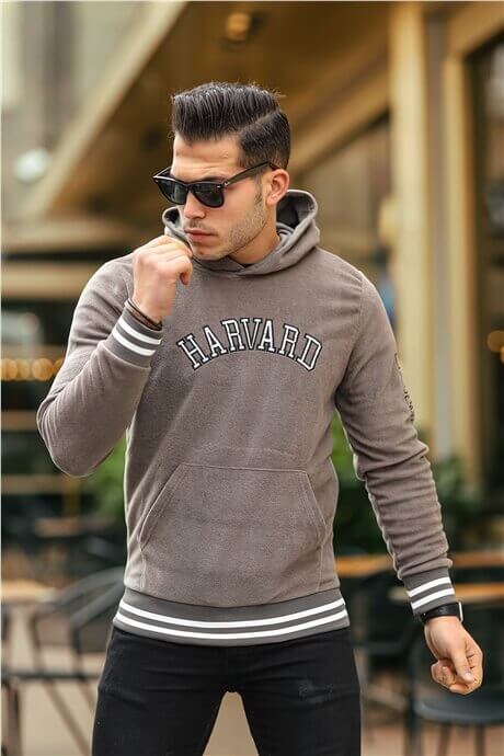 Harvard Nakışlı Polar Sweatshirt - Justyol