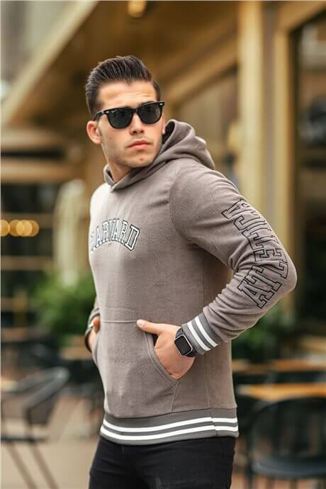 Harvard Nakışlı Polar Sweatshirt - Justyol