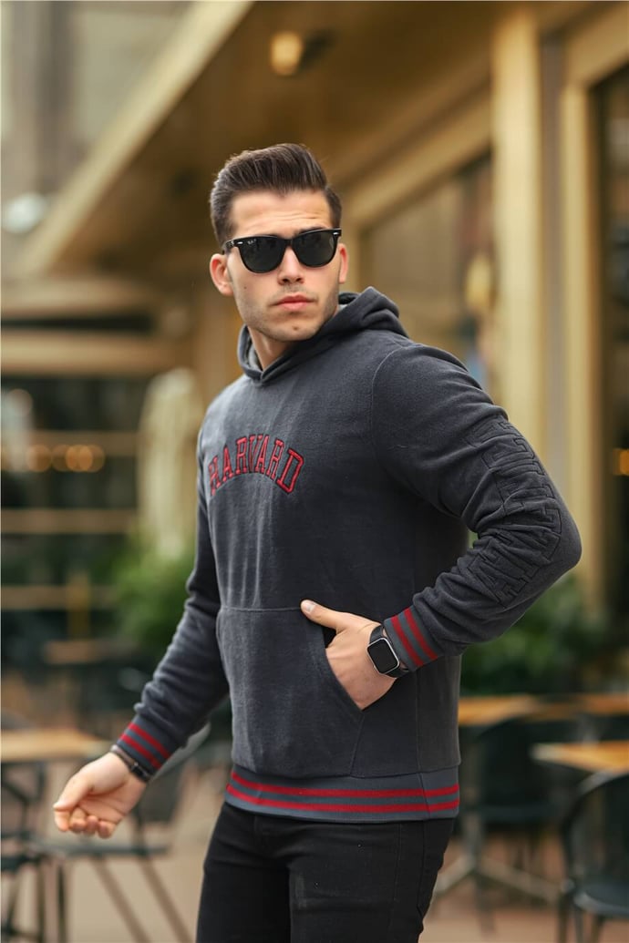 Harvard Nakışlı Polar Sweatshirt - Justyol