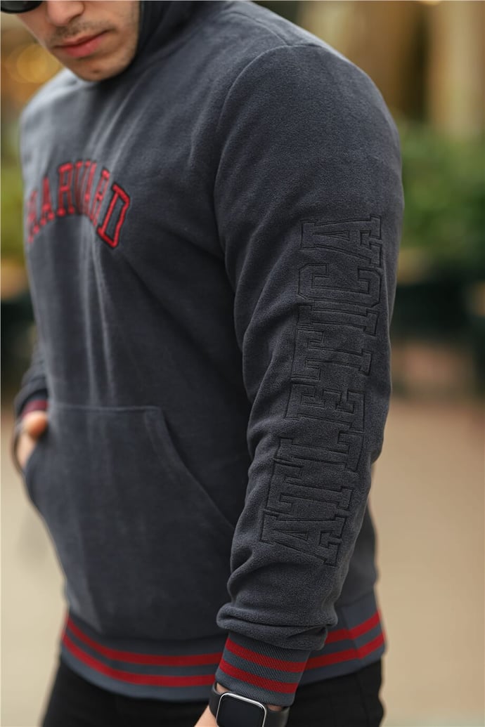 Harvard Nakışlı Polar Sweatshirt - Justyol