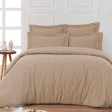 Housse de lit coton satiné 300 fils - 4 pièces (sans couette)
