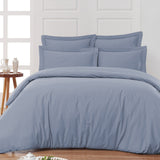 Housse de lit coton satiné 300 fils - 4 pièces (sans couette)