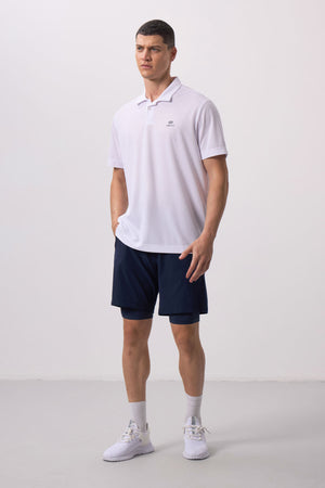 polyester ince yumuşak standart fit erkek taytli şort - 81287 - Justyol