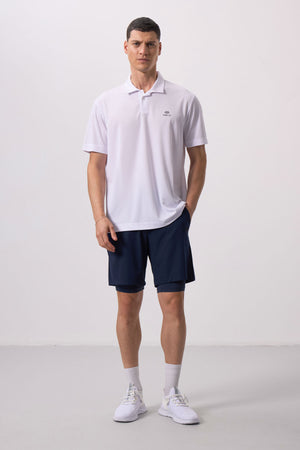 polyester ince yumuşak standart fit erkek taytli şort - 81287 - Justyol