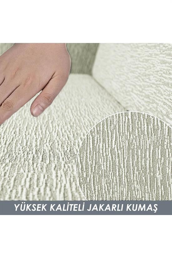 jakarli 3 kişiliklastikli kanepe örtüsü | lastikli koltuk örtüsü | koltuk kilifi - Justyol