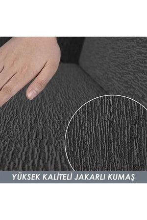 jakarli 3 kişiliklastikli kanepe örtüsü | lastikli koltuk örtüsü | koltuk kilifi - Justyol