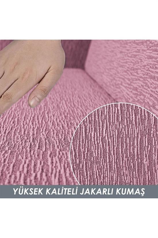 jakarli 3 kişiliklastikli kanepe örtüsü | lastikli koltuk örtüsü | koltuk kilifi - Justyol