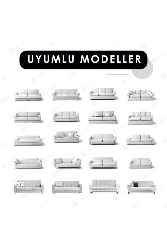 jakarli 3 kişiliklastikli kanepe örtüsü | lastikli koltuk örtüsü | koltuk kilifi - Justyol