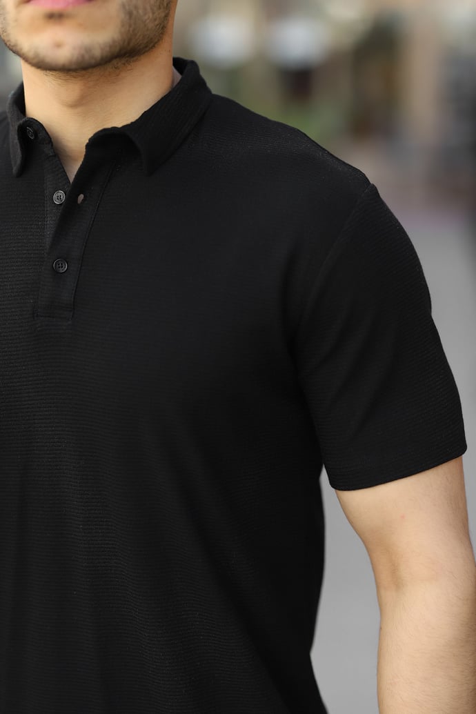 Jakarlı Polo Yaka T-shirt - Justyol