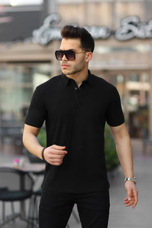 Jakarlı Polo Yaka T-shirt - Justyol