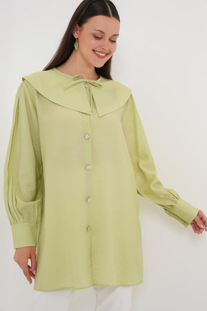 kadin bebe yaka uzun tunik 5967 - Justyol