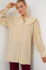 kadin bebe yaka uzun tunik 5967 - Justyol