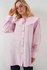 kadin bebe yaka uzun tunik 5967 - Justyol