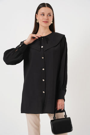 kadin bebe yaka uzun tunik 5967 - Justyol
