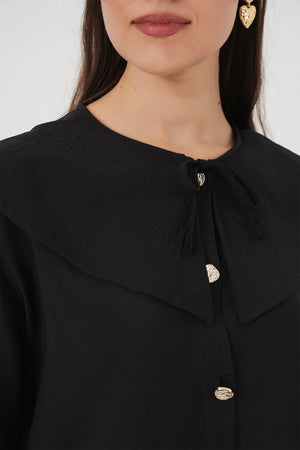 kadin bebe yaka uzun tunik 5967 - Justyol