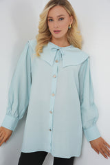 kadin bebe yaka uzun tunik 5967 - Justyol