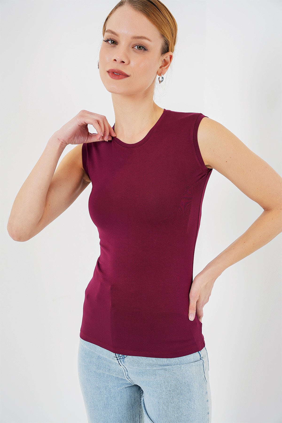 kadin kolsuz body 4347 - Justyol